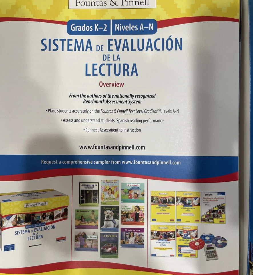 Heinemann Fountas & Pinnell Sistema de Evaluación de la Lectura SAMPLER, G-K-2 - Image 3 of 4