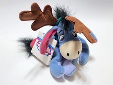 Eeyore Reindeer Plush Winnie The Pooh Christmas Bean Bag 8  Disney Store