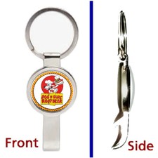 Dog n Suds Root Beer Pendant and Keychain metal secret bottle opener