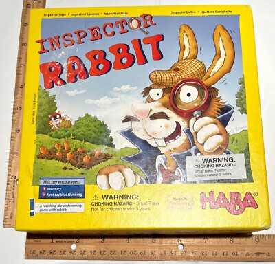 Inspector Rabbid 180479 Toy Haba 4777 INSPECTOR RABBIT Board Game Age 6 plus 2-4 Players ...