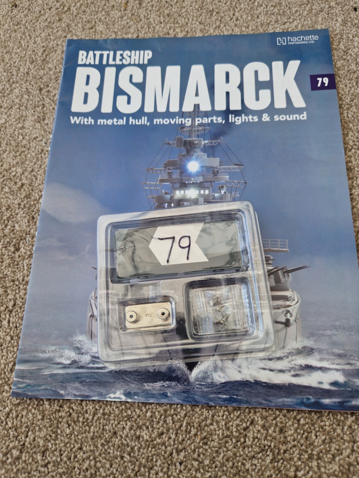 1/200 HACHETTE BUILD THE BISMARCK SHIP MODEL BATTLESHIP ISSUE 79 INC PART