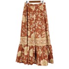 Spell & The Gypsy Orange Cream Ochre Sloan Peasant Maxi Skirt Size Medium