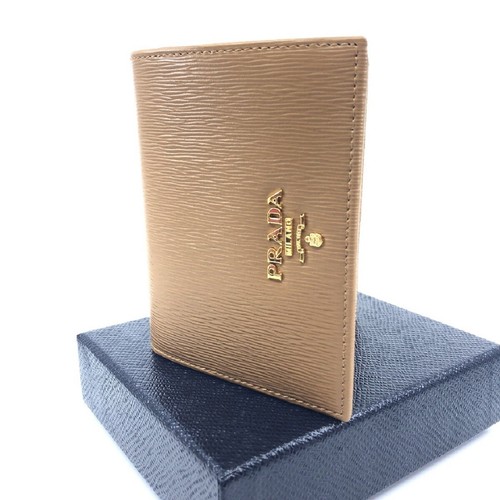 Prada Vitello Move Small Cipria Leather Flap Wallet NEW - Picture 3 of 7