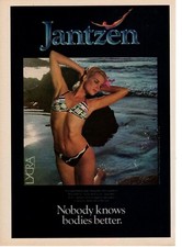 Vintage advertising print Fashion Ad Jantzen Swimming Bathing Suit Bikini 1982
