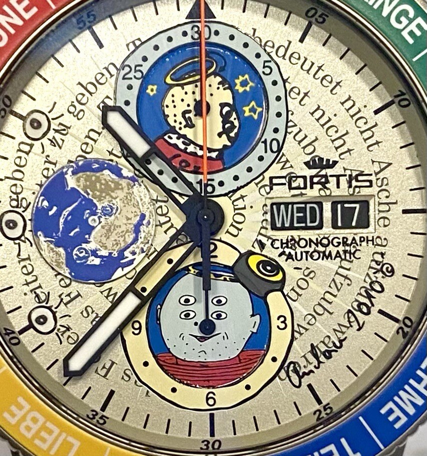 Cadran De Montre Fortis Noir "Hungarian Air Force" Pour Mouvement Valjoux 7750, Diamètre 35.2 Mm - Neuf Avec étiquettes