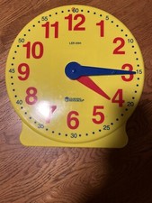 Learning Resources 13" clock  stand to teach time educational homeschool