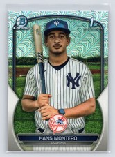 2023 Bowman Chrome Hans Montero Chrome Prospects Mojo Refractor New York Yankees