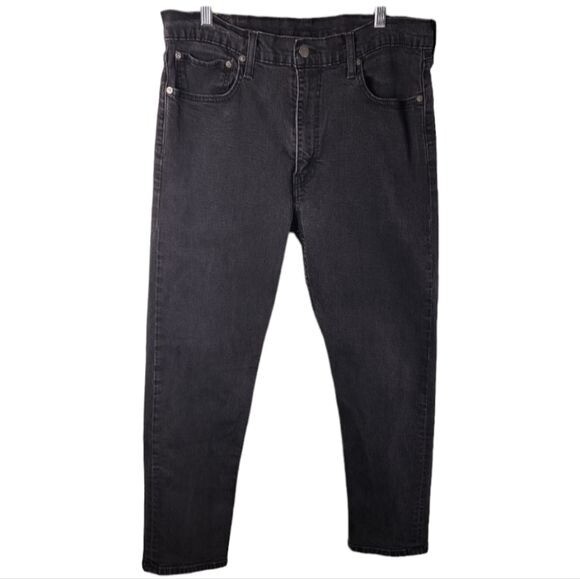 Levi's 502 Men's Denim Black/ Dark Grey Jeans Size W 38 L 32