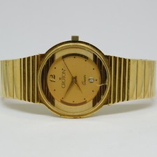 CROTON Gold-Tone Quartz Analog Women's Watch Sz. 7" for Repairs