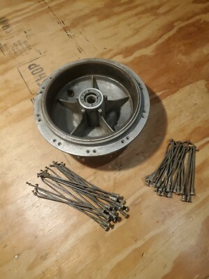 Triumph BSA 8'' Front Conical Wheel Hub  37-3657 & Spokes For 19'' Rim