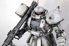 Rare kit model Bandai MG 1/100 MS-06J Zaku II Ver.2.0 White Auger