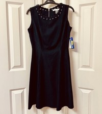 Peter Nygard Sleeveless Crew Neck Fit & Flare Dress, Size-6