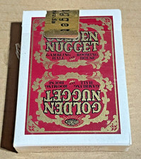 Vintage Golden Nugget - Las Vegas Downtown Red/Gold Card Deck Used/Tab Sealed 