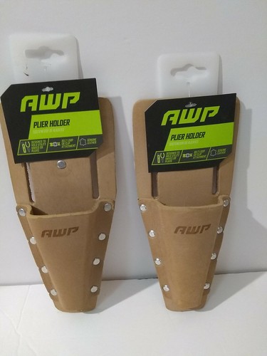 AWP Leather Open Ended Plier Holder w/ Belt Loop & Metal Clip- Quantity 2 - Picture 2 of 6