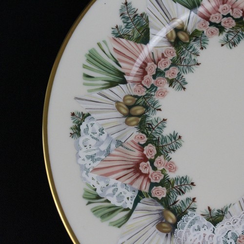 Vintage Lenox Colonial Christmas Wreath Decorative Plate 1993 Georgia 13th USA - Picture 8 of 12