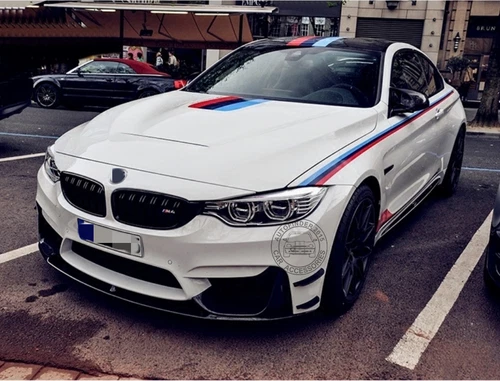 Graphics Tricolor Racing Stripe Car Sticker For BMW M4 M3 M5 M Performance Decal - Picture 5 of 12