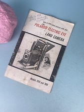 Vintage Polaroid Electric Eye Land Camera Model 850-900 Manual