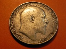 UK GB FLORIN 1905 SILVER SCARCE KEY DATE EDWARD VII uk53