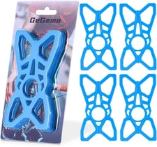GeGeMu Motorcycle Phone Mount Tether Holder Rubber Band Blue MTB Bicycle Bike US
