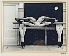 Fine art photography by R. Holloway, black & white, surrealism, ballerina