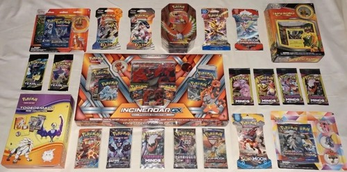 Pokemon Incineroar Premium Collection Box Ho-Oh Tin Cosmic Eclipse Unified Minds