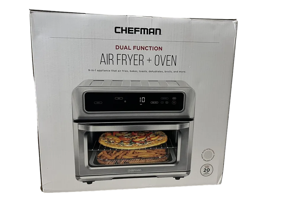 Chefman Stainless Steel Action 20 Liter Air Fryer Toaster Oven
