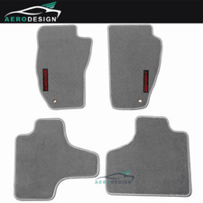 For 08-13 Jeep Liberty Grey Floor Mat Carpet Nylon Front Rear Set With Red Sport For 08-13 Jeep Liberty Grey Floor Mat Carpet Nylon Front Rear Set With Red Sport