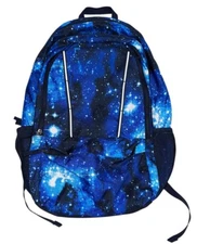 Lands' End The Classmate Large Backpack Blue Galaxy EUC