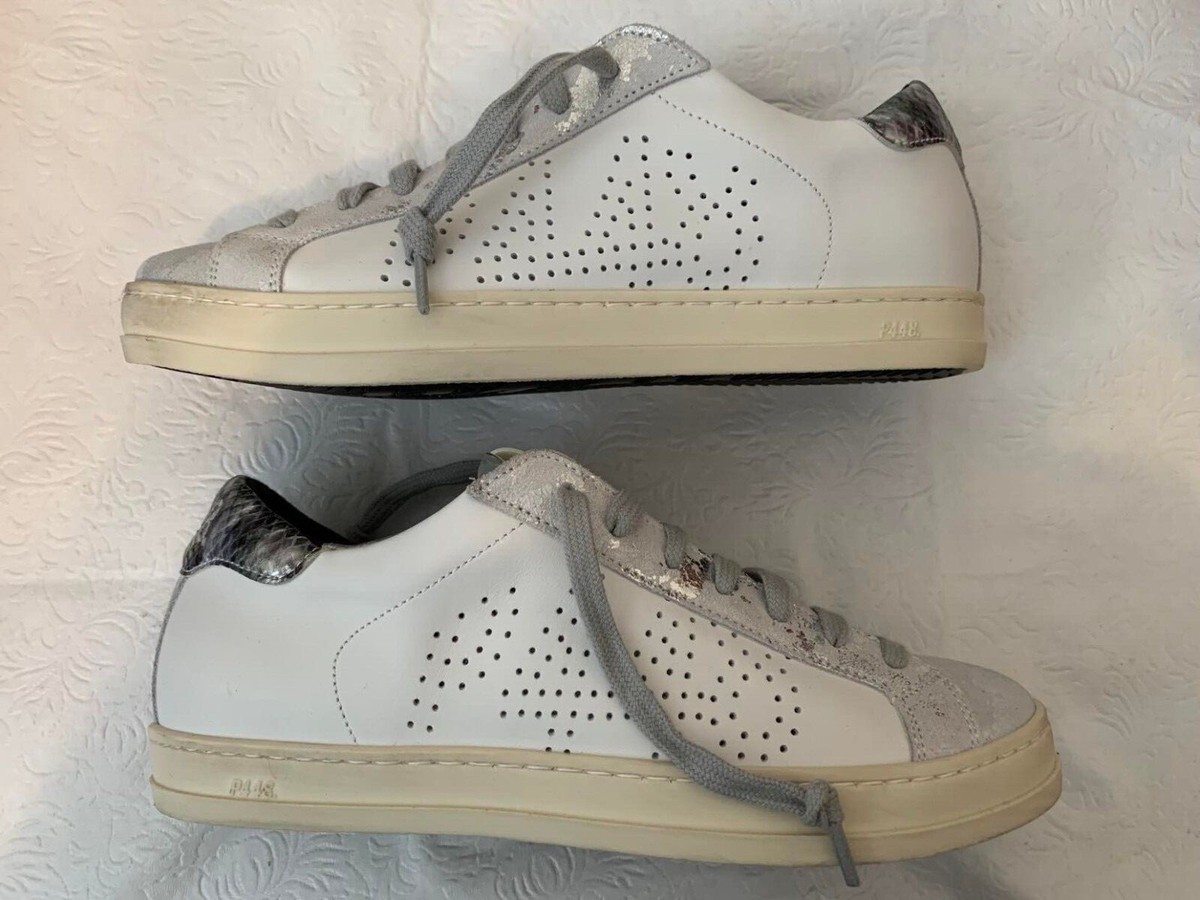 スニーカー P448 Women Sneakers CORBALI WHI SLV White Bali Recycled Fuchsia Sneaker – P448