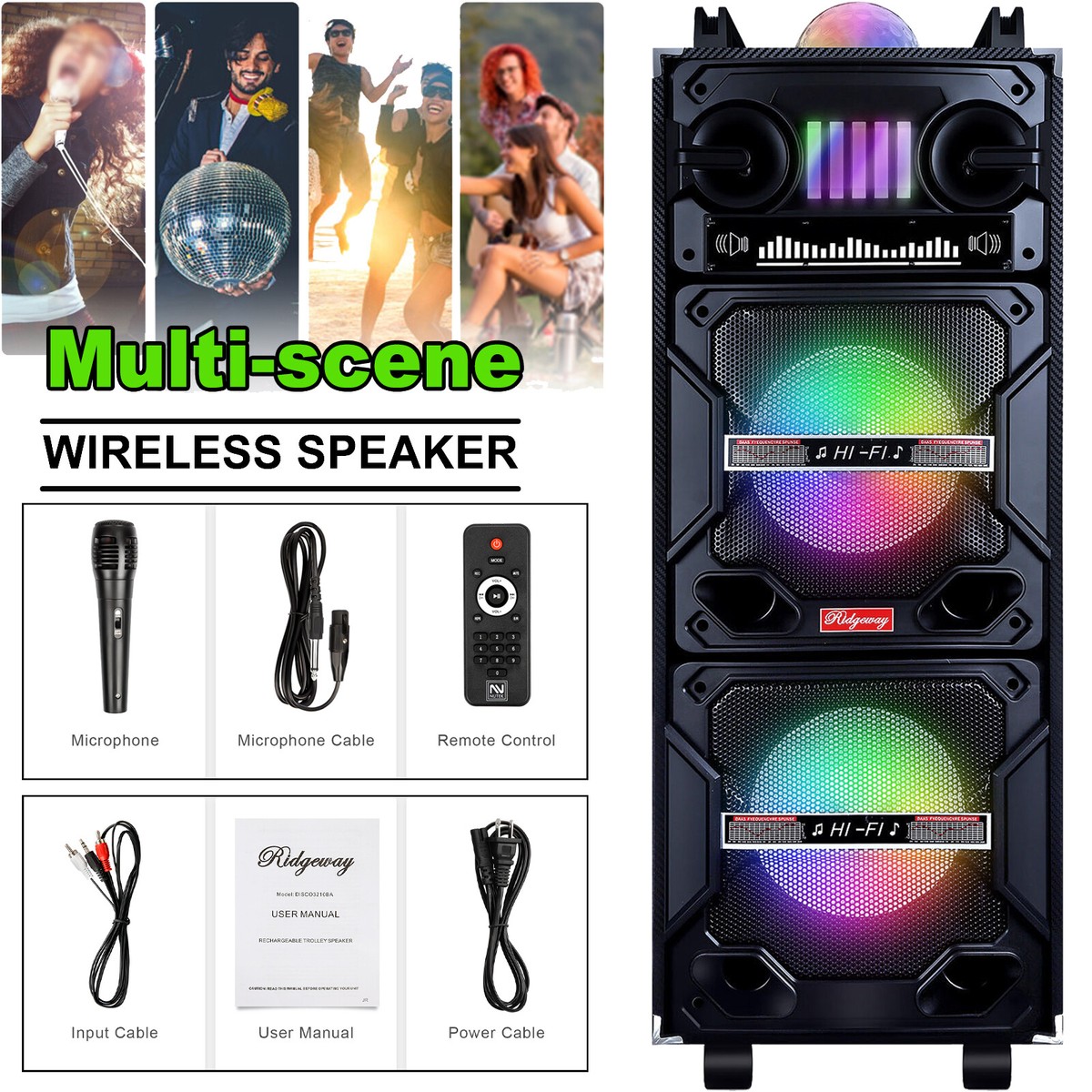 Bluetooth Karaoke Speaker With Microphone And Speaker Set Walmart