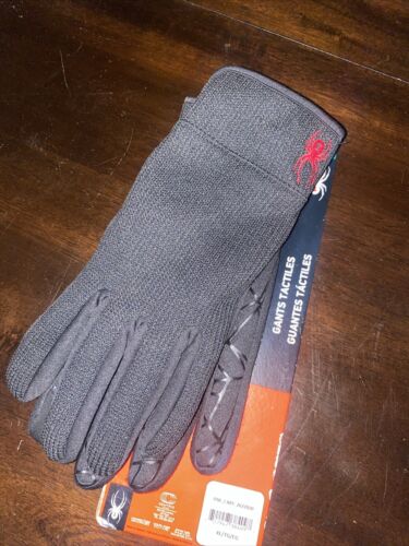 NWT Spyder Core Conduct black Gloves, Size XL - Imagen 1 de 1