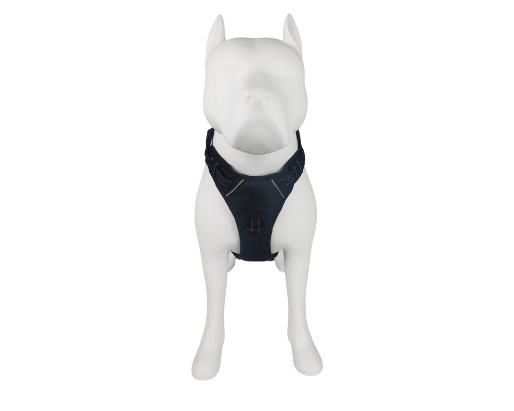 Dog Harness No Pull XL Black Adjustable Reflective Control Pet No Choke