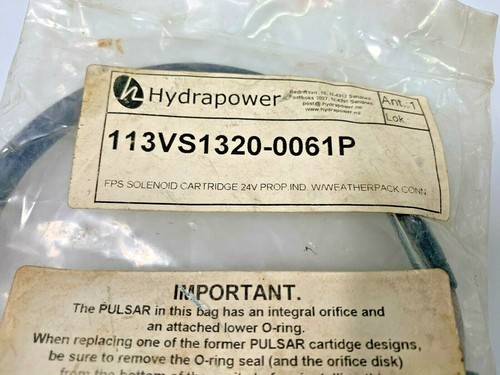HYDRAPOWER 113VS1320-0061P Cartuccia elettrogeno pulsar proporzionale 24V - Foto 2 di 3
