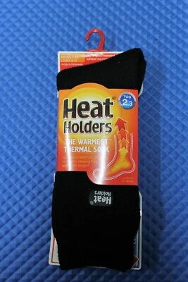 Heat Holders The Warmest Thermal Sock TOG 2.3 Mens Unisex MHHORGBLK BLACK