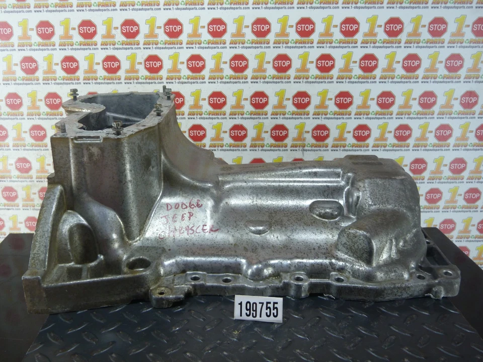 2013-2023 DODGE RAM 1500 3.6L UPPER ENGINE OIL PAN 05184419AI OEM - Image 2 of 4