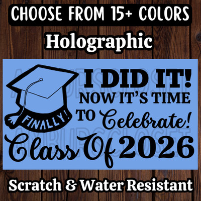 50 CLASS OF 2026 STICKERS 2.25'' LABELS PARTY FAVOR GRADUATION GRADUATE CANDY BAR