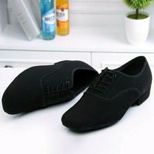 Men Modern Dance Shoes Adult Latin Tango Ballroom Shoes Low Heel Soft Bottom F