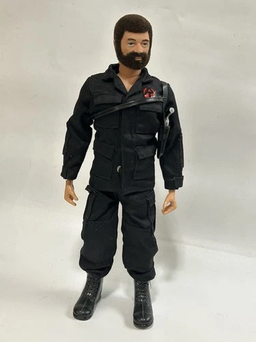 Land Adventurer Flocked Brown Hair Beard 12" GI Joe Hasbro 1974 Figure Custom