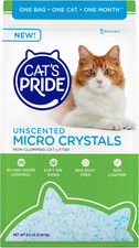 Cat  S Pride Micro Crystals Cat Litter, Non-Clumping, Unscented, 30-Day Odor Cont
