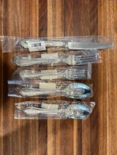 waterford powerscourt flatware 18/10 matte 5 piece flatware set new in box