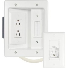 Sanus SA-IWP1-W1 In-Wall TV Power and Cable Management Kit - White