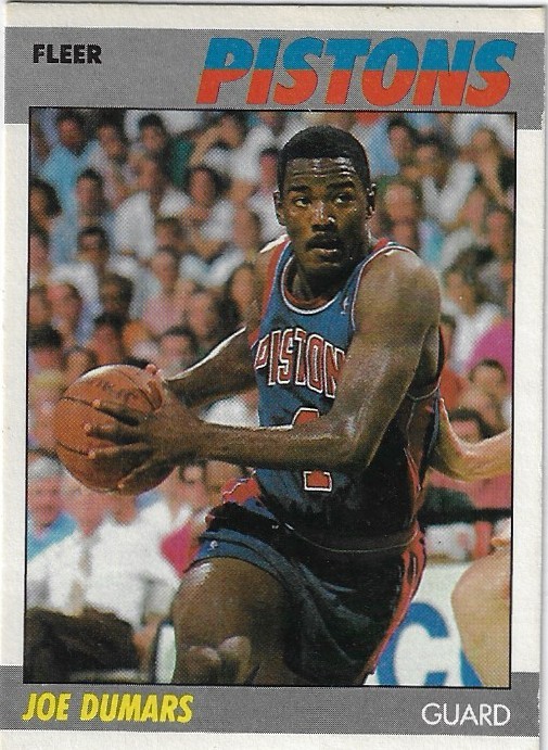 1987-88 Fleer - Joe Dumars - 31 - Detroit Pistons - Sophmore Year