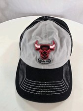 47 Chicago Bulls Hat Cap Black Gray Strap Back 1966 Windy City HWC Logo NBA Mens