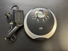 Durabrand Portable Personal CD Player CD-895  Car Adapter Tested Black Silver