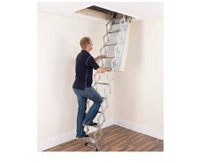 ALUFIX 10-Tread Concertina Loft Ladders