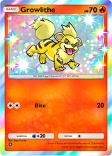 Pokemon Pocket TCG Trading Card Game 1 Star Shiny Growlithe Extradimensional