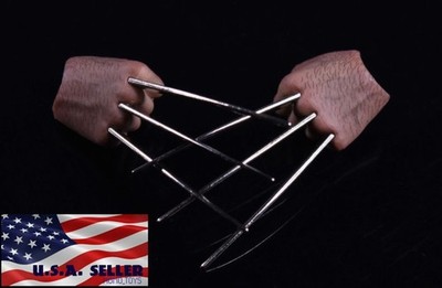 1/6 Wolverine Metal Claw Hands Realistic Hair Fist Steel Talons For 12'' Figure
