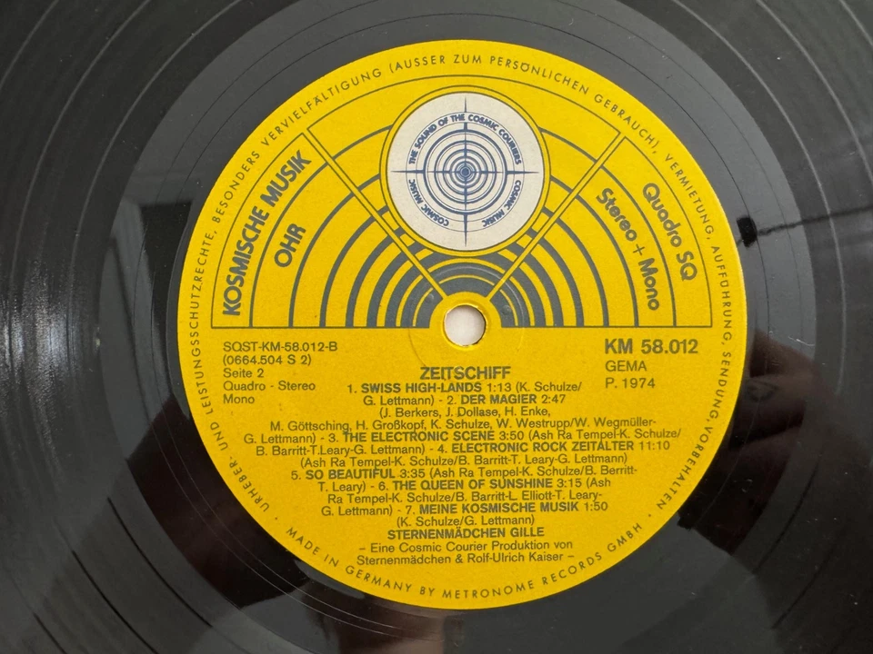 Gilles Zeitschiff LP ~ Germany ~ 1st Press ~ Prog Psych Krautrock ~ NM Beauty! - Image 3 of 4