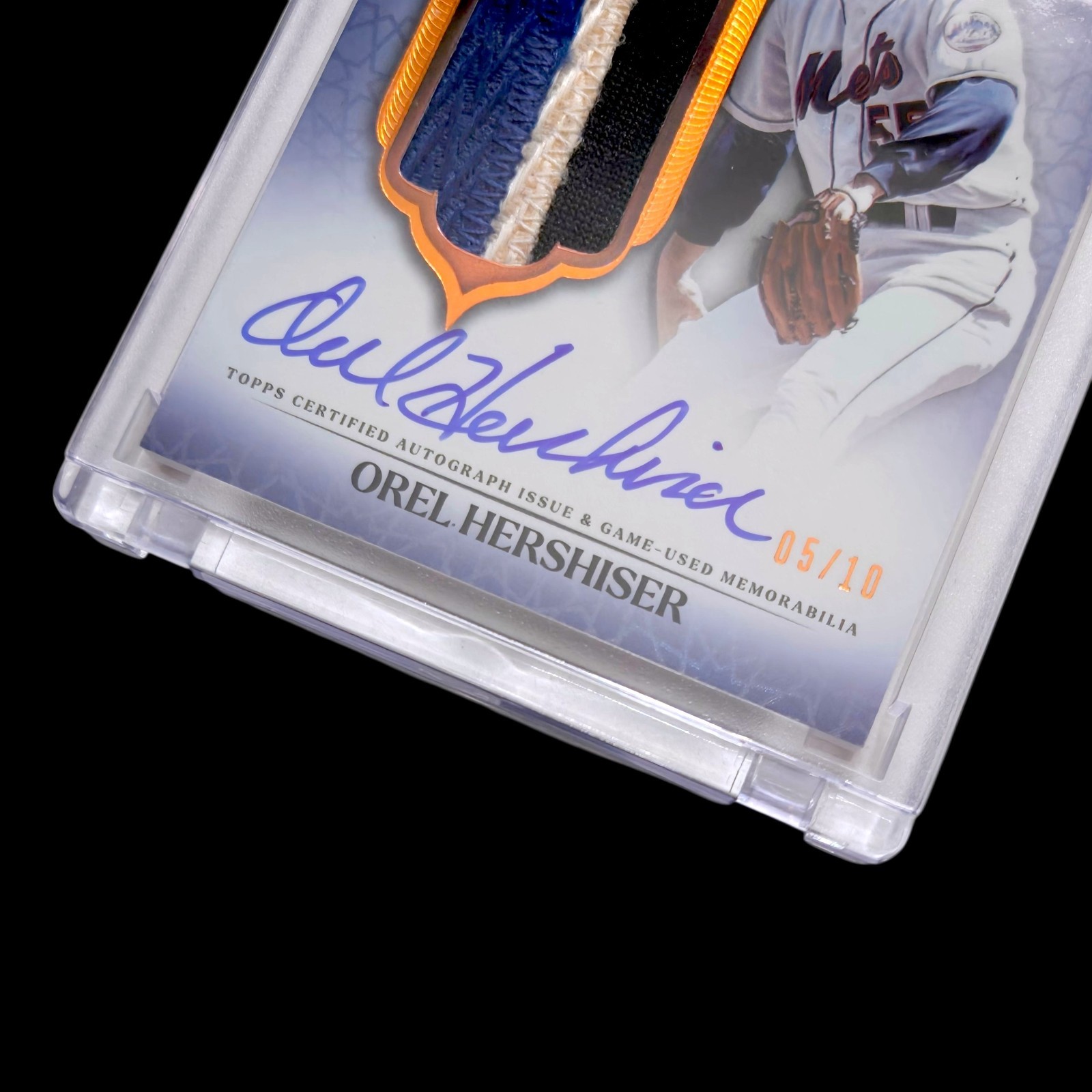 2025 Topps Dynasty OREL HERSHISER Dynastic Deed SSP On Card Legends Auto 05/10 view 2