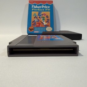 Fisher Price Perfect Fit NES Nintendo Game with Original Box Educational Puzzle